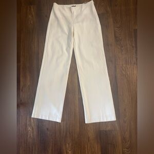 J. McLaughlin Cream Wide Leg Pants